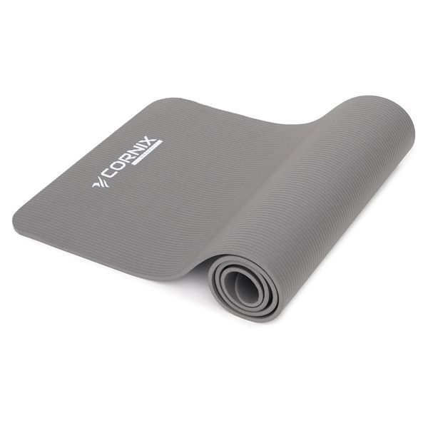 Cornix NBR 183 &times; 61 &times; 1 cm Sports Mat for Yoga and Fitness XR-0012 Grey