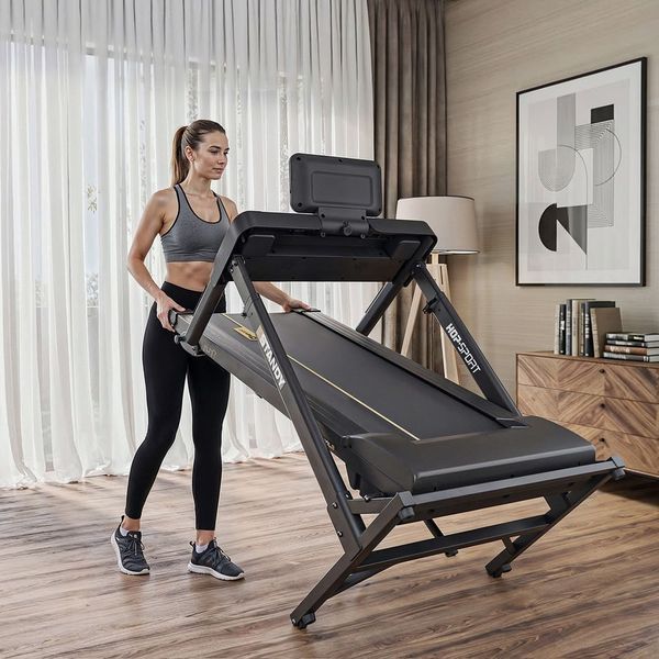 Бігова доріжка Hop-Sport HS-1900LB Standy, електрична, складна, до 120 кг, чорна