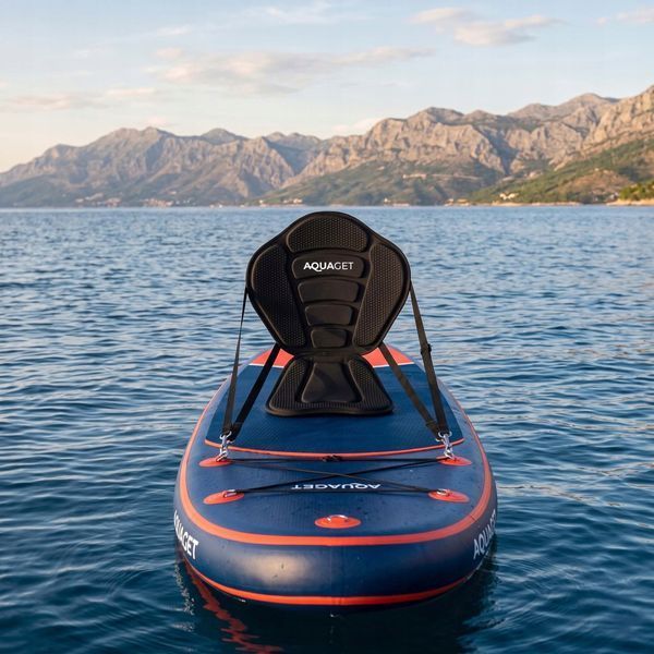 Сидіння для SUP-дошки Aquaget AQ0049, знімне, неопренове, чорне &mdash; фото