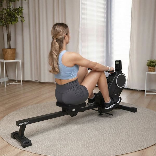 Hop-Sport HS-055R Creek magnetic rowing machine, up to 110 kg, black