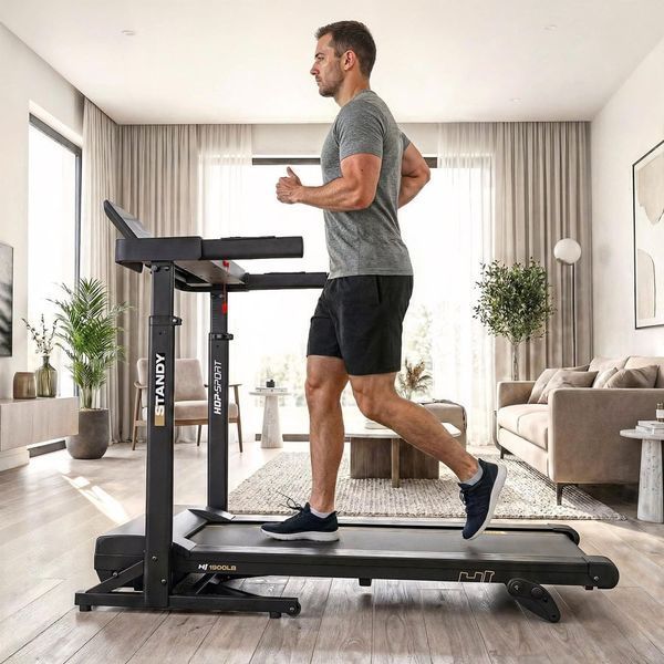Бігова доріжка Hop-Sport HS-1900LB Standy, електрична, складна, до 120 кг, чорна