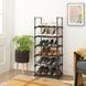 Leobert Neo Clean freestanding shoe rack with 6 tiers, black
