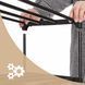 Leobert Neo Clean freestanding shoe rack with 6 tiers, black
