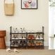 Leobert Neo Clean freestanding shoe rack with 6 tiers, black