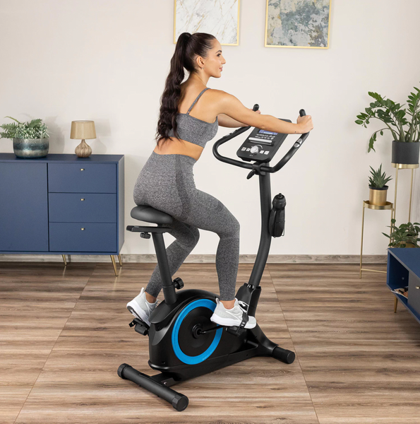 Велотренажер Gymtek XB3000 електромагнітний, до 150 кг, синій