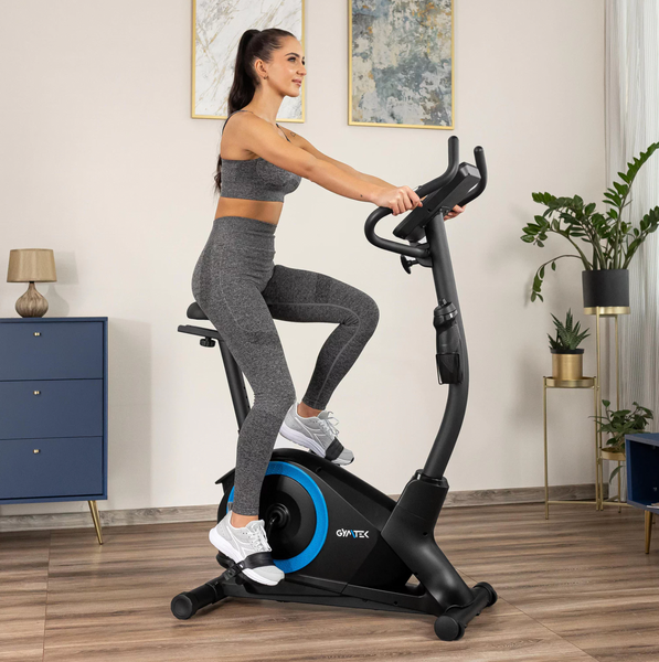 Велотренажер Gymtek XB3000 електромагнітний, до 150 кг, синій