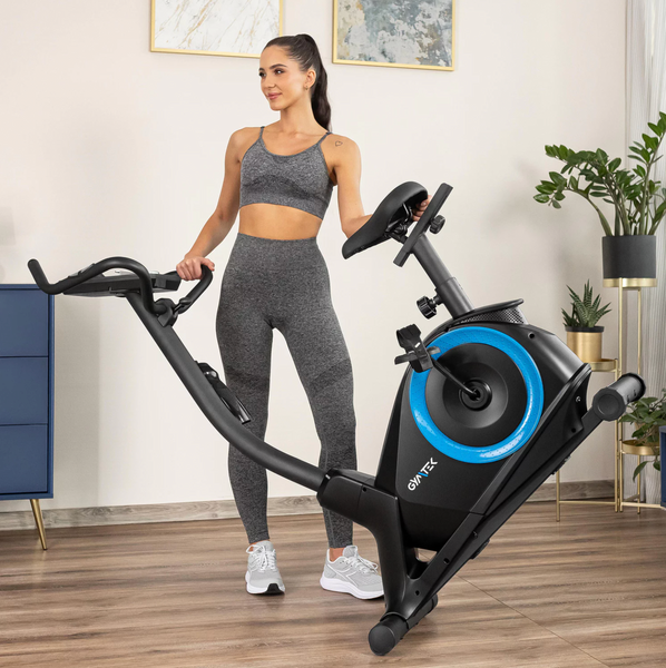 Велотренажер Gymtek XB3000 електромагнітний, до 150 кг, синій