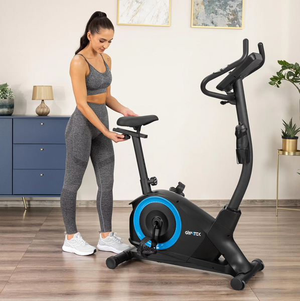 Велотренажер Gymtek XB3000 електромагнітний, до 150 кг, синій