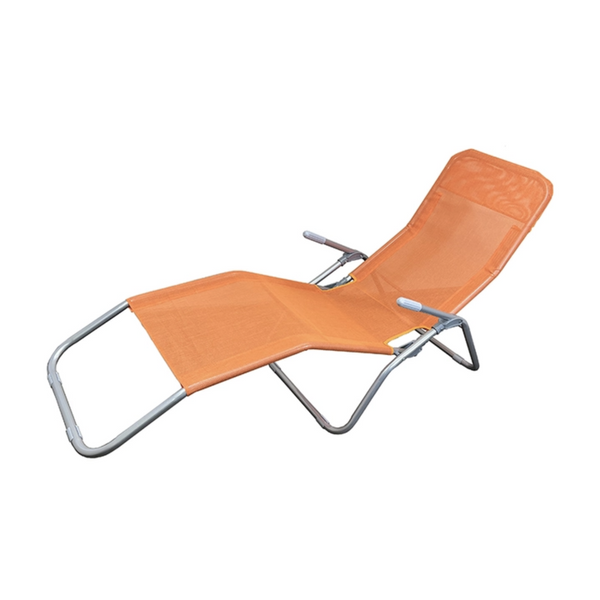 Jumi Folding Lounge Chair, Orange