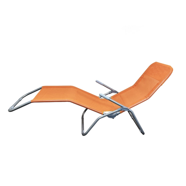 Jumi Folding Lounge Chair, Orange