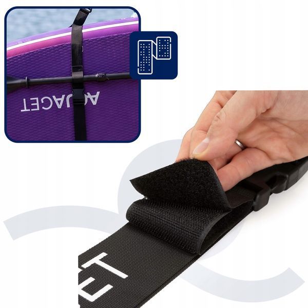 Aquaget AQ0052 SUP Board Carrying Strap, Shoulder, Black