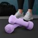 Неопреновые гантели для фитнеса Gymtek Hex 2 &times; 1 кг, лавандовый &mdash; фото 3