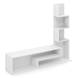 Costway TV Stand with Shelving for TVs up to 50" White