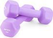 Гантелі для фітнесу неопренові Gymtek Hex 2 &times; 2 кг, бузковий