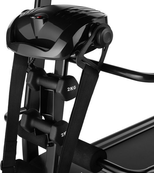 GYMTEK XTM500 treadmill with massager, electric, folding, up to 135 kg, black
