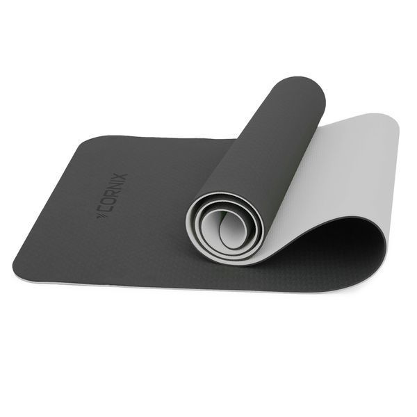 Cornix TPE Sports Mat 183 &times; 61 &times; 0.6 cm for Yoga and Fitness XR-0349 Black/Grey