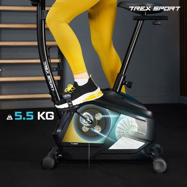Magnetic Exercise Bike Trex Sport TX-400MB Reck, up to 115 kg, black and white