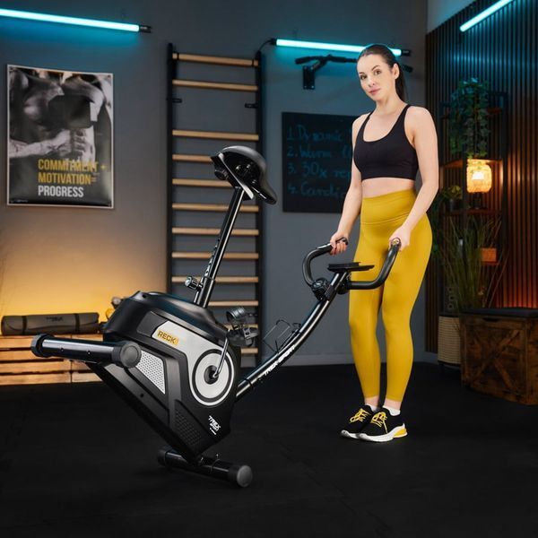 Magnetic Exercise Bike Trex Sport TX-400MB Reck, up to 115 kg, black and white
