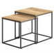 Leobert Nika Square Natural Coffee Table Set