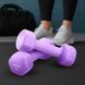 Гантелі для фітнесу неопренові Gymtek Hex 2 &times; 2 кг, бузковий 5905884425978 фото 5