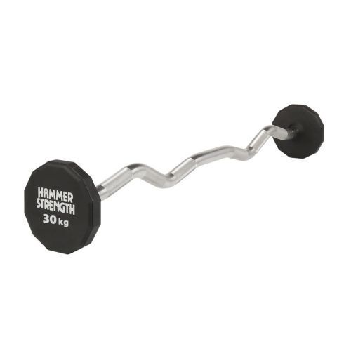Hammer Strength Curved W-Shaped Barbell Set, 30&ndash;50 kg, 10&ndash;30 kg