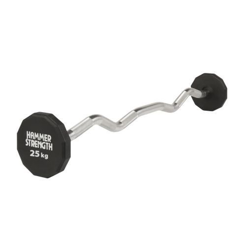 Hammer Strength Curved W-Shaped Barbell Set, 30&ndash;50 kg, 10&ndash;30 kg