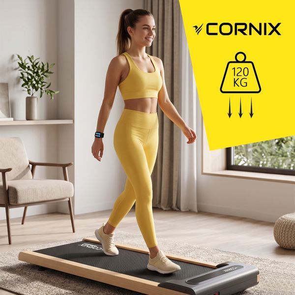 Беговая дорожка для ходьбы Cornix Diana Walking Pad, электрическая, портативная, цвет дуб &mdash; фото