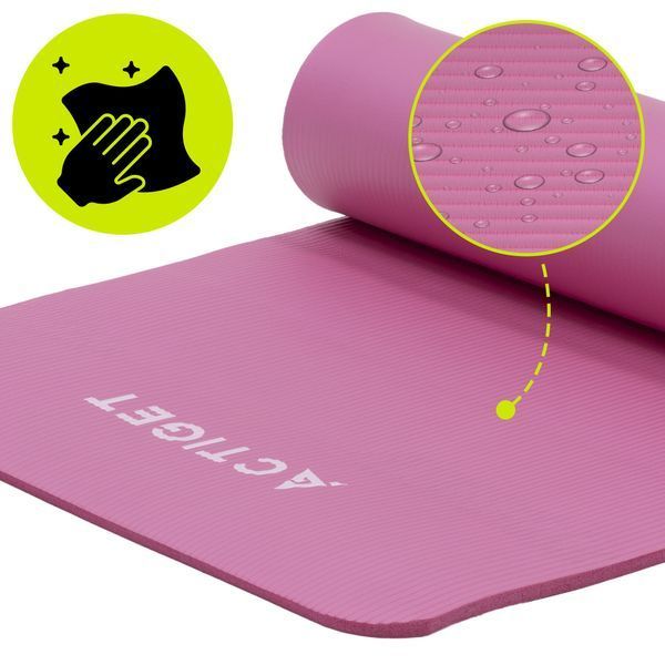 Килимок спортивний Actiget NBR 183 &times; 61 &times; 1 см для йоги та фітнесу ACT0018 Pink &mdash; фото