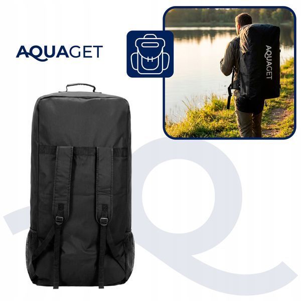 Рюкзак для SUP-доски Aquaget AQ0056, 110 л, черный &mdash; фото