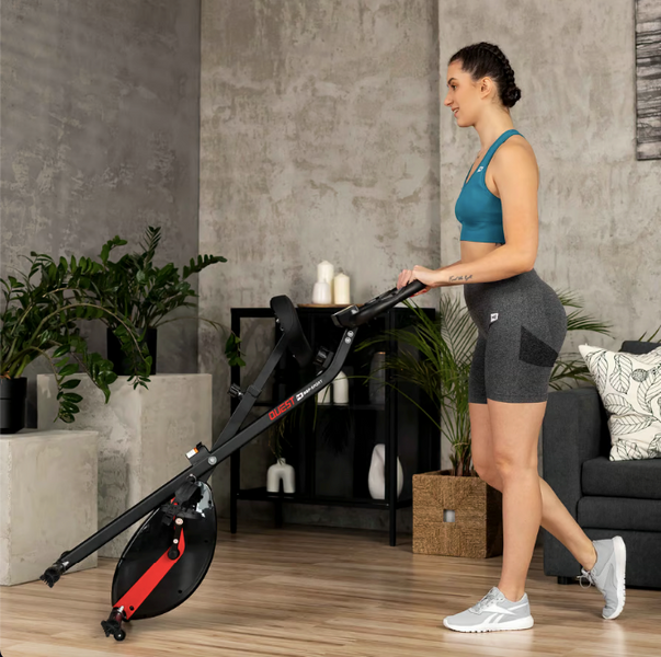 Hop-Sport HS-3020X Quest X-Bike Exercise Bike, Magnetic, Up to 100 kg, Black-Red