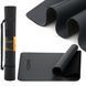 Килимок спортивний Cornix PU 183 &times; 68 &times; 0.4 см для йоги та фітнесу XR-0317 Black &mdash; фото 1