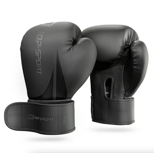 Боксерські рукавиці Hop-Sport HS-BG10 10oz, чорні 5902308231627 фото