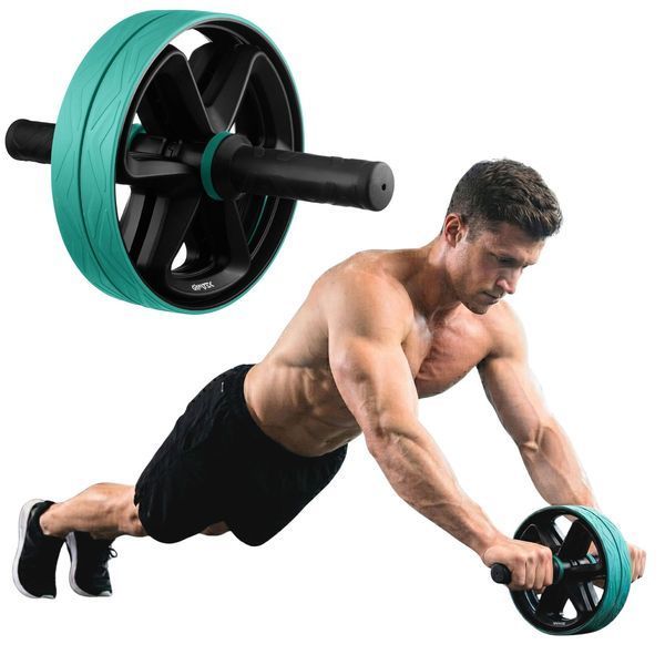 Double Gymtek Ab Roller, Blue