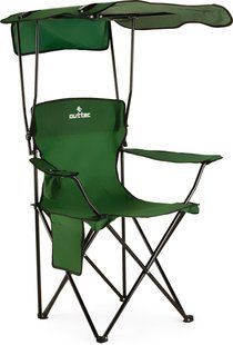 Outtec Sun XXL Folding Camping Chair with Canopy, Green
