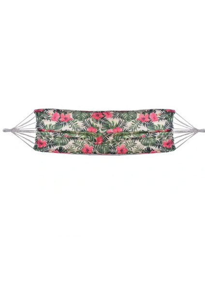 Jumi Garden fabric hammock with cover, tropic