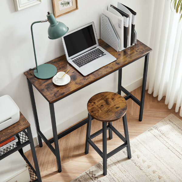 Leobert Kidol Bar Table and 2 Bar Chairs in Loft Style
