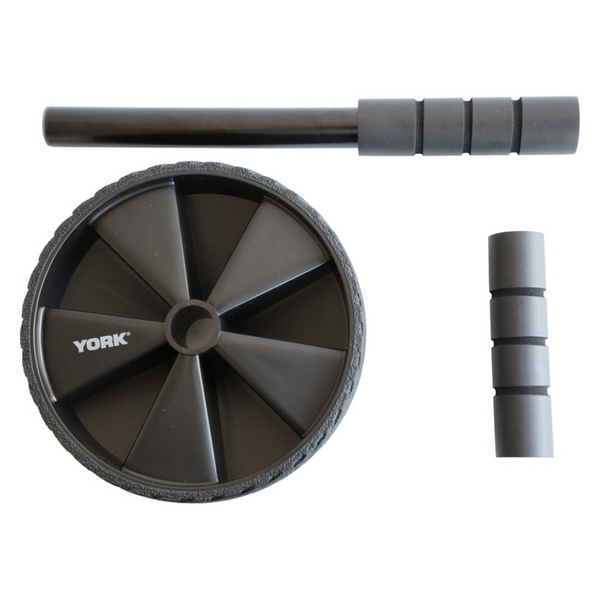 York Fitness Deluxe Ab roller, size 5,3 &times; 28,5 &times; 22.9 cm