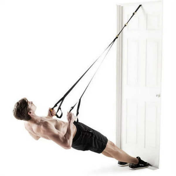 York Fitness Suspension Training Straps, size 133-185 cm, black