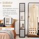 Costway Lumina Twin Lattice 156 Double Floor Lamp Shelf with Decorative Shades and 2 Shelves, Loft Style