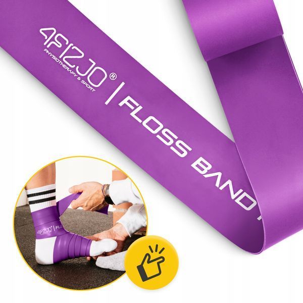 4FIZJO Floss Band Compression Band 207 &times; 5 &times; 0.15 cm Violet
