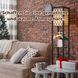Costway Lumina Solo Lattice 160 shelving floor lamp with decorative shades, 3 loft-style shelves, black