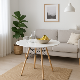 Leobert Todi Table 90 cm, White
