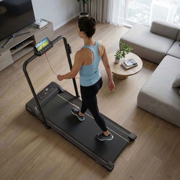 Бігова доріжка Hop-Sport HS-950WP Treil, електрична, до 120 кг, чорна