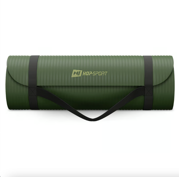 Коврик для йоги Hop-Sport HS-NB015GM NBR 1,5см темно-зелений