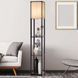 Стеллаж-торшер Costway Lumina Classic Shade 160 с тканевым абажуром на 3 полки в стиле лофт, черный &mdash; фото 9