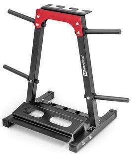 Стійка під диски, грифи та гантелі Hop-Sport HS-1008A, 11 кг, Сталь, червоно-чорна &mdash; фото