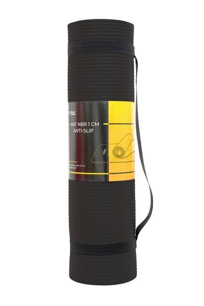Спортивный коврик Cornix NBR 183 &times; 61 &times; 1 см для йоги и фитнеса XR-0013 Black &mdash; фото
