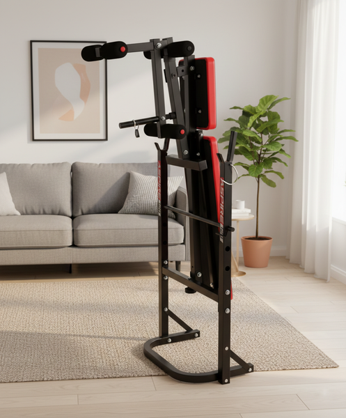 Лавка тренувальна York Fitness ASPIRE 120 складана зі стійкою під штангу