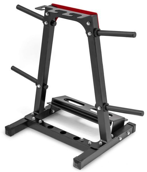 Стійка під диски, грифи та гантелі Hop-Sport HS-1008A, 11 кг, Сталь, червоно-чорна &mdash; фото
