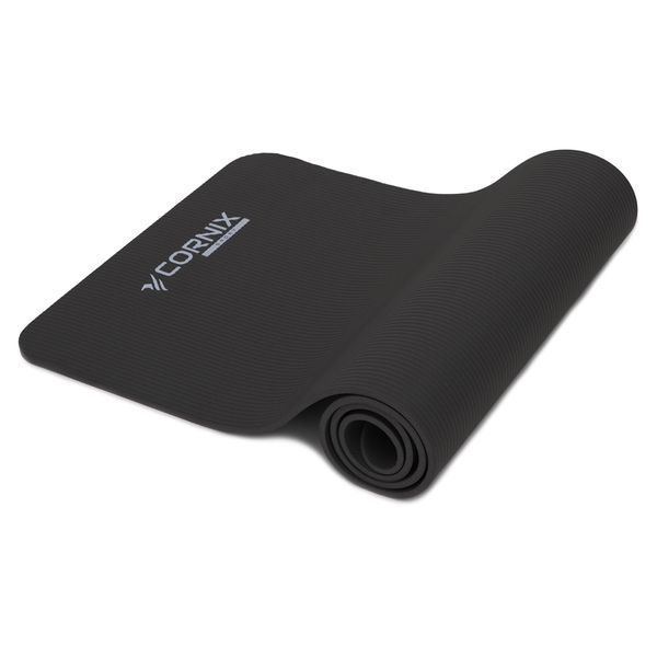 Спортивный коврик Cornix NBR 183 &times; 61 &times; 1 см для йоги и фитнеса XR-0013 Black &mdash; фото